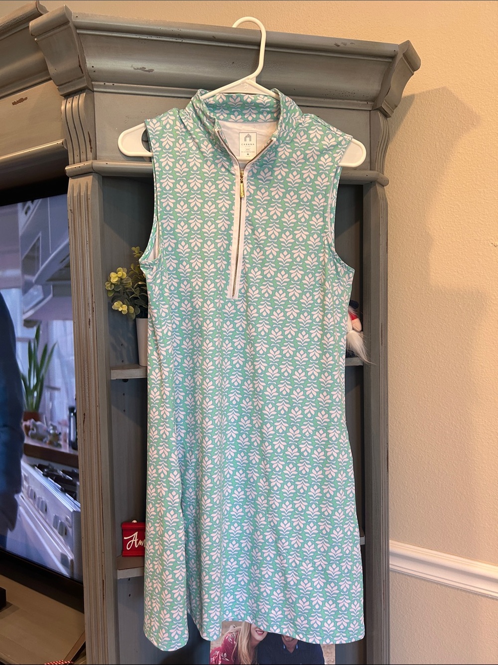 Cabana Life Mint & White Sleeveless Mini Dress